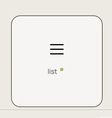 list? menu? hamburger?