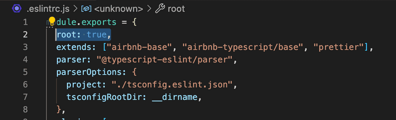 root option을 true로 주자.